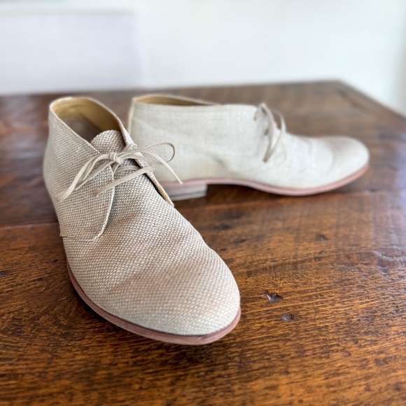 Billy Reid Men\'s Indianola Rare Canvas Tan Chukka Boot Hand made in Italy US 10 main image 5